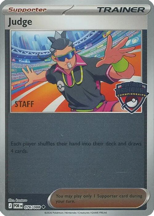Judge (076/088) (Regional Championships) [Staff] [League & Championship Cards] - The Mythic Store | 24h Order Processing