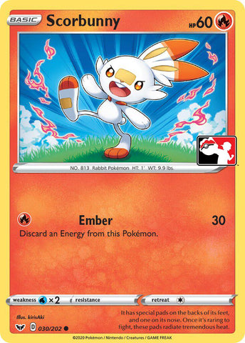 Scorbunny (031/202) (Library Exclusive) [Sword & Shield: Base Set] - The Mythic Store | 24h Order Processing