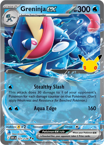 Greninja ex (021/128) [Mega Evolution: 30th Celebration] - The Mythic Store | 24h Order Processing