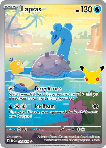 Lapras (131/128) [Mega Evolution: 30th Celebration] - The Mythic Store | 24h Order Processing
