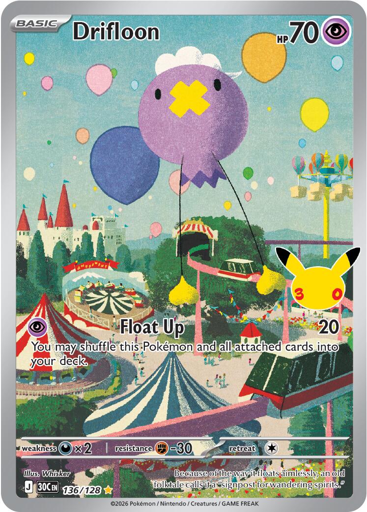 Drifloon (136/128) [Mega Evolution: 30th Celebration] - The Mythic Store | 24h Order Processing