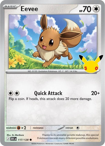 Eevee (117/128) [Mega Evolution: 30th Celebration] - The Mythic Store | 24h Order Processing