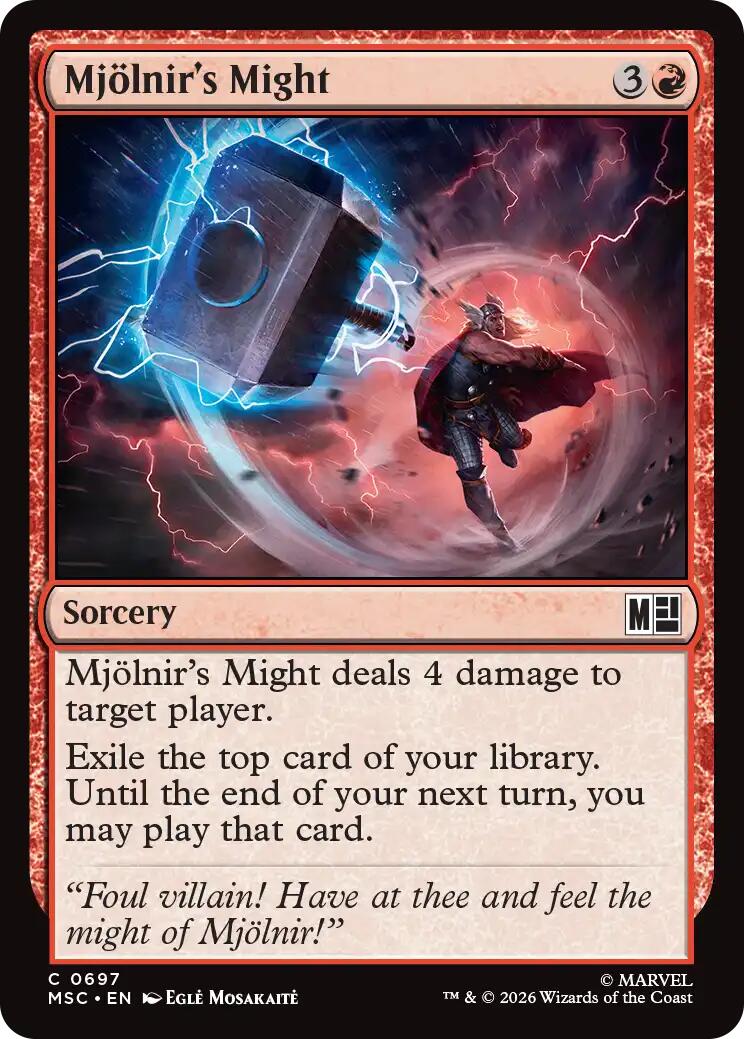 Mjollnir's Might [Marvel Super Heroes Commander] - The Mythic Store | 24h Order Processing