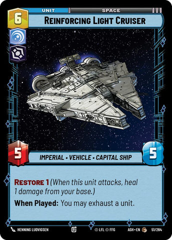Reinforcing Light Cruiser (51/264) (51/264) [Ashes of the Empire] - The Mythic Store | 24h Order Processing