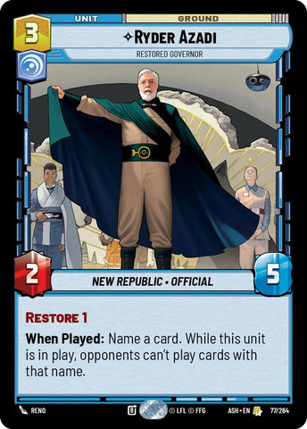 Ryder Azadi - Restored Governor (77/264) (77/264) [Ashes of the Empire] - The Mythic Store | 24h Order Processing