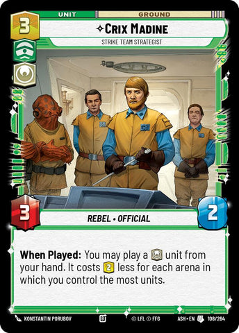 Crix Madine - Strike Team Strategist (108/264) (108/264) [Ashes of the Empire] - The Mythic Store | 24h Order Processing