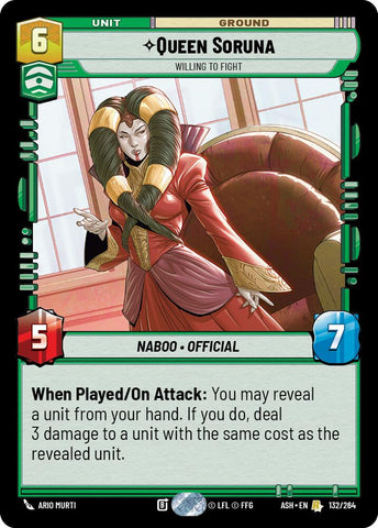 Queen Soruna - Willing to Fight (132/264) (132/264) [Ashes of the Empire] - The Mythic Store | 24h Order Processing