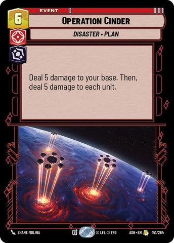 Operation Cinder (151/264) (151/264) [Ashes of the Empire] - The Mythic Store | 24h Order Processing