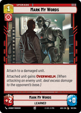 Mark My Words (181/264) (181/264) [Ashes of the Empire] - The Mythic Store | 24h Order Processing