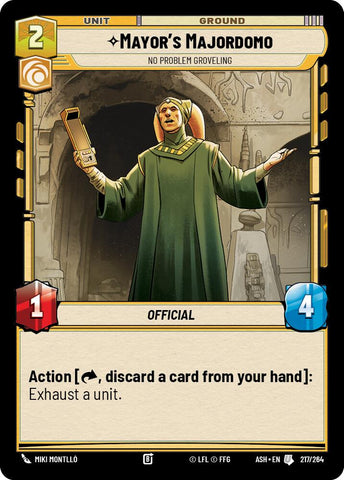 Mayor's Majordomo - No Problem Groveling (217/264) (217/264) [Ashes of the Empire] - The Mythic Store | 24h Order Processing