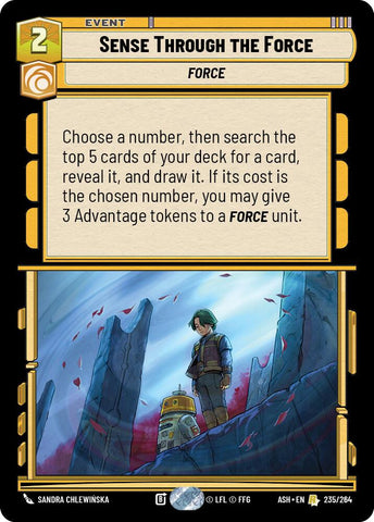 Sense Through the Force (235/264) (235/264) [Ashes of the Empire] - The Mythic Store | 24h Order Processing