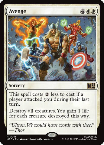 Avenge (Surge Foil) [Marvel Super Heroes Commander] - The Mythic Store | 24h Order Processing