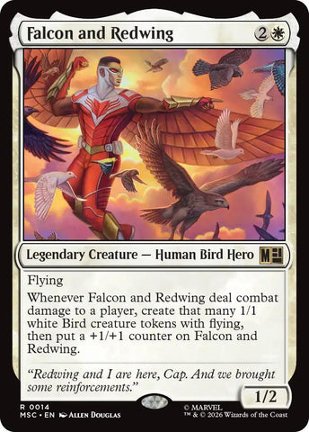 Falcon and Redwing (Surge Foil) [Marvel Super Heroes Commander] - The Mythic Store | 24h Order Processing
