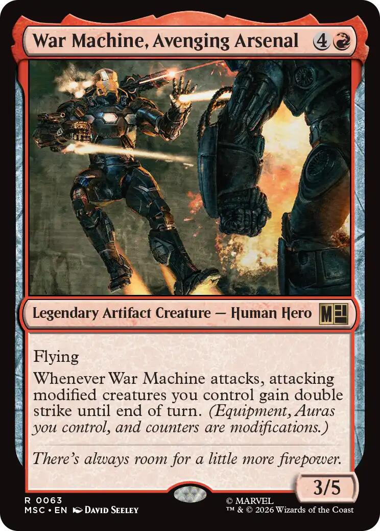 War Machine, Avenging Arsenal (Surge Foil) [Marvel Super Heroes Commander] - The Mythic Store | 24h Order Processing