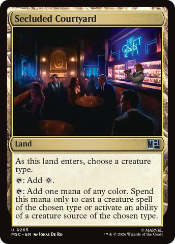 Secluded Courtyard (Surge Foil) [Marvel Super Heroes Commander] - The Mythic Store | 24h Order Processing