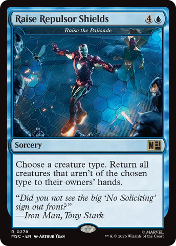 Raise Repulsor Shields - Raise the Palisade (Surge Foil) [Marvel Super Heroes Commander] - The Mythic Store | 24h Order Processing