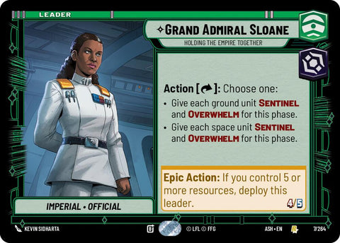 Grand Admiral Sloane - Holding the Empire Together (7/264) (7/264) [Ashes of the Empire] - The Mythic Store | 24h Order Processing