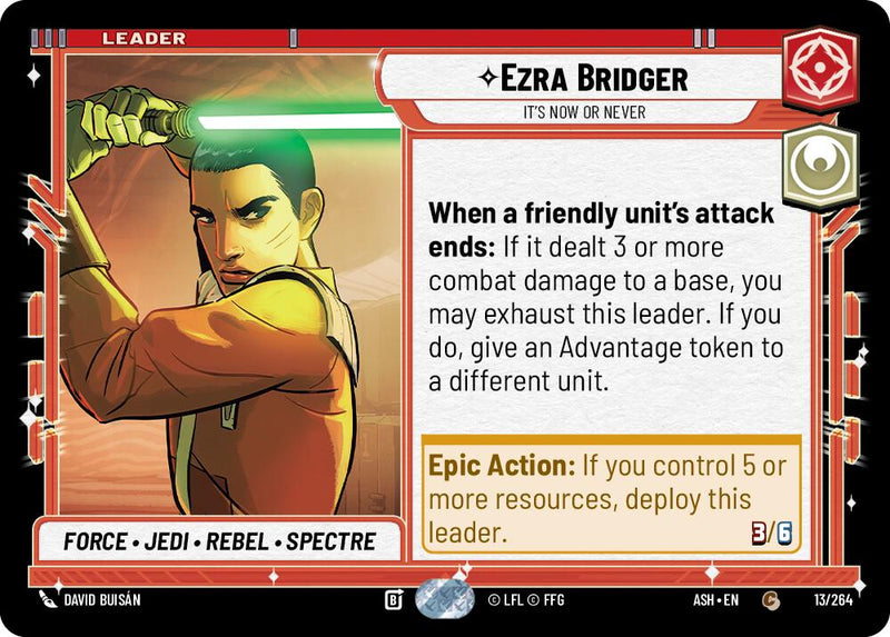 Ezra Bridger - It's Now or Never (13/264) (13/264) [Ashes of the Empire] - The Mythic Store | 24h Order Processing