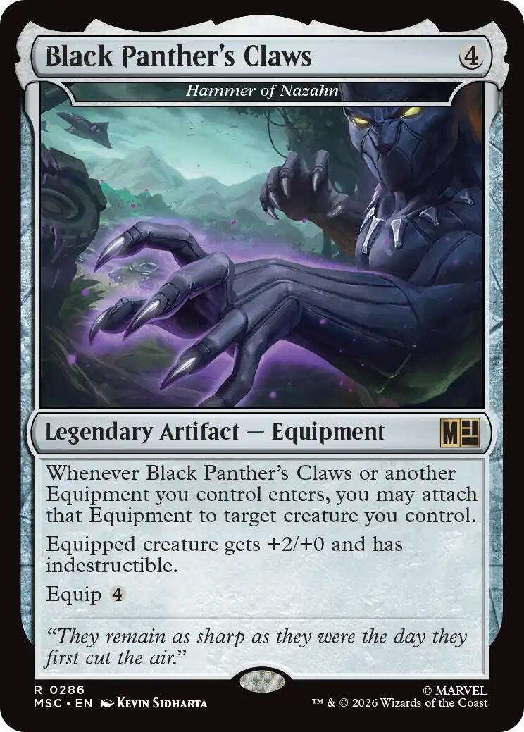 Black Panther's Claws - Hammer of Nazahn [Marvel Super Heroes Commander] - The Mythic Store | 24h Order Processing