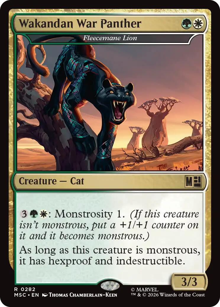 Wakandan War Panther - Fleecemane Lion (Surge Foil) [Marvel Super Heroes Commander] - The Mythic Store | 24h Order Processing