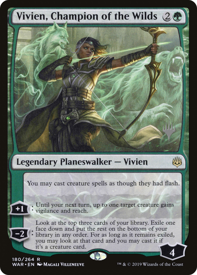 Vivien, Champion of the Wilds (Promo Pack) [War of the Spark Promos] - The Mythic Store | 24h Order Processing