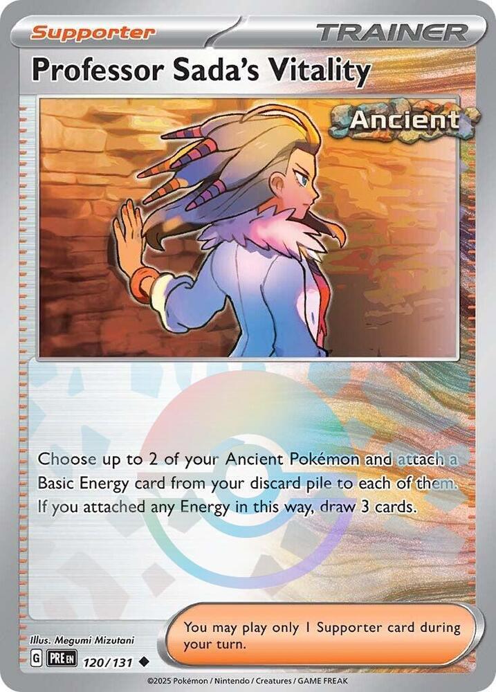 Professor Sada's Vitality (120/131) (Poke Ball Pattern) [Scarlet & Violet: Prismatic Evolutions] - The Mythic Store | 24h Order Processing