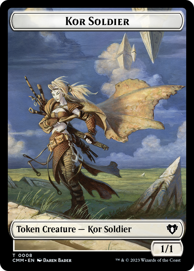 Soldier // Kor Soldier Double-Sided Token [Commander Masters Tokens] - The Mythic Store | 24h Order Processing