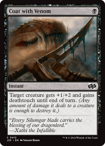 Coat with Venom [Foundations Jumpstart] - The Mythic Store | 24h Order Processing