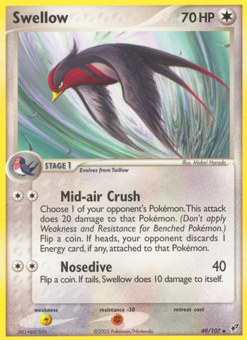 Swellow (49/107) [EX: Deoxys] - The Mythic Store | 24h Order Processing