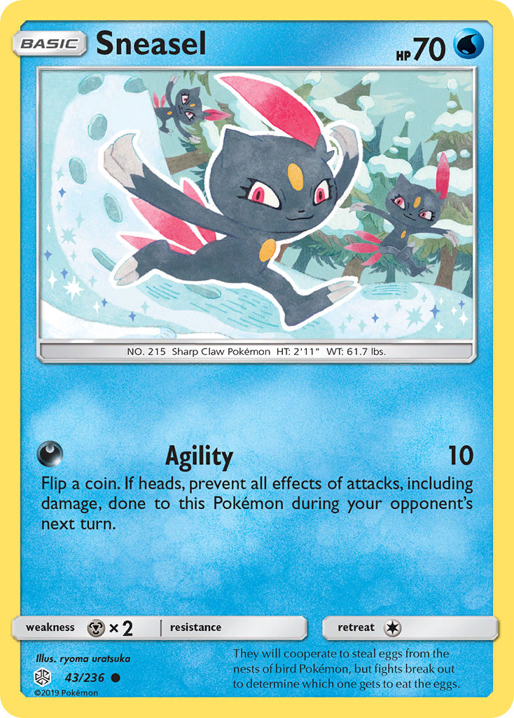 Sneasel (43/236) [Sun & Moon: Cosmic Eclipse] - The Mythic Store | 24h Order Processing