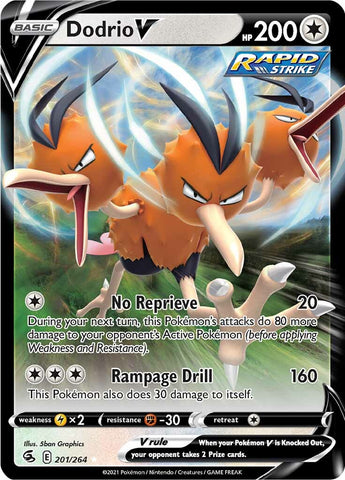 Dodrio V (201/264) [Sword & Shield: Fusion Strike] - The Mythic Store | 24h Order Processing