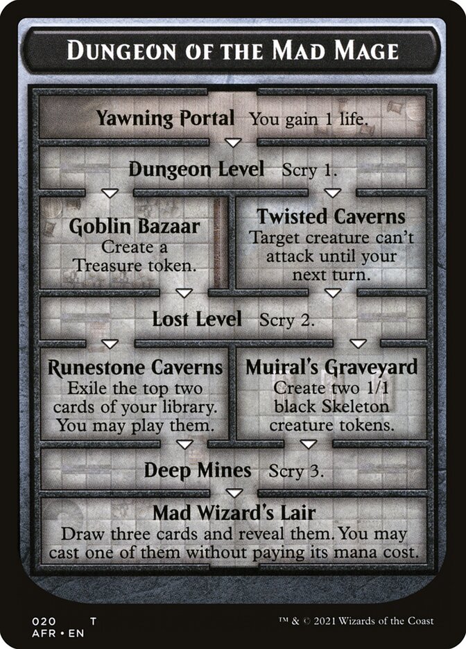 Dungeon of the Mad Mage Token (Oversized) [Oversize Cards] - The Mythic Store | 24h Order Processing