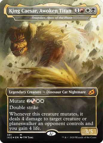 Snapdax, Apex of the Hunt - King Caesar, Awoken Titan (Godzilla Series) [Ikoria: Lair of Behemoths] - The Mythic Store | 24h Order Processing