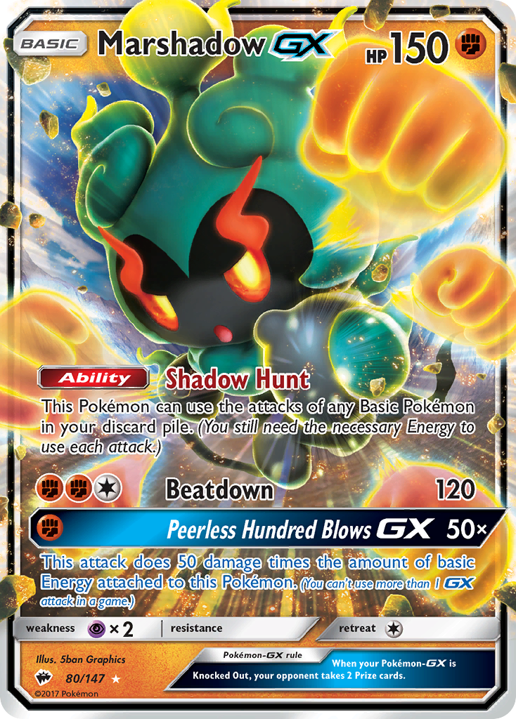 Marshadow GX (80/147) [Sun & Moon: Burning Shadows] - The Mythic Store | 24h Order Processing