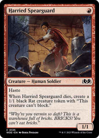 Harried Spearguard [Wilds of Eldraine] - The Mythic Store | 24h Order Processing