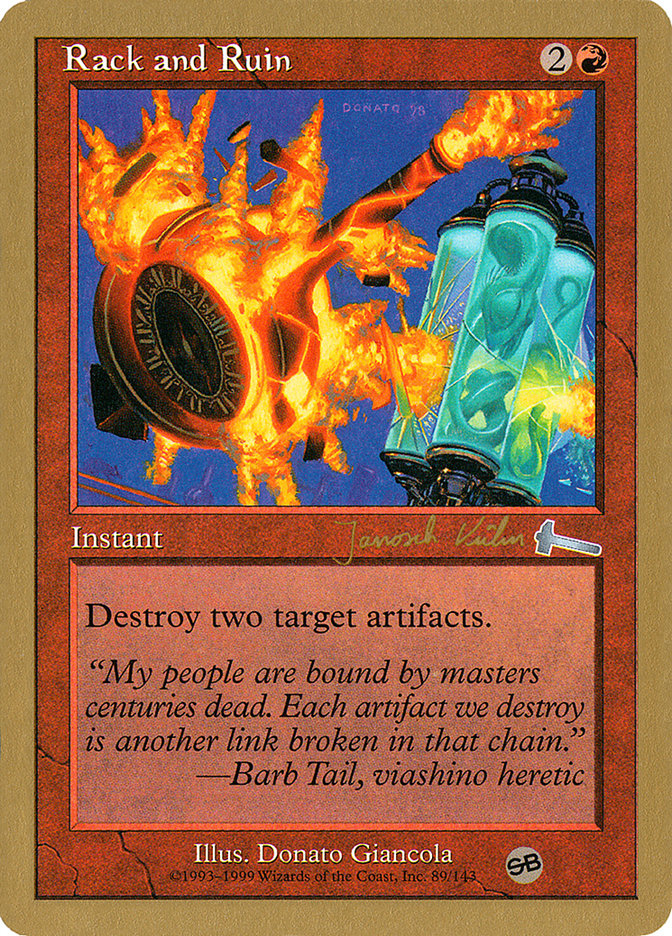 Rack and Ruin (Janosch Kuhn) (SB) [World Championship Decks 2000] - The Mythic Store | 24h Order Processing