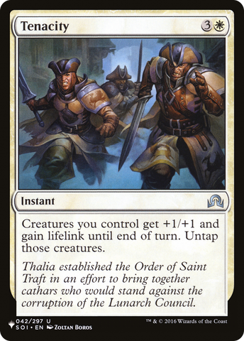 Tenacity [The List] - The Mythic Store | 24h Order Processing