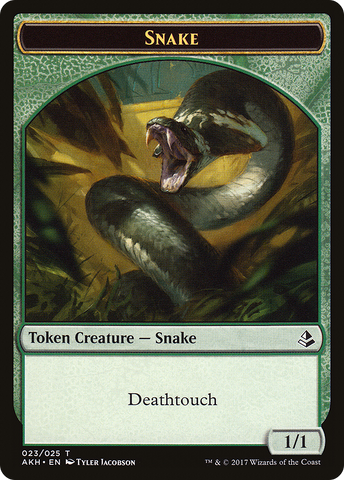 Snake Token [Amonkhet Tokens] - The Mythic Store | 24h Order Processing