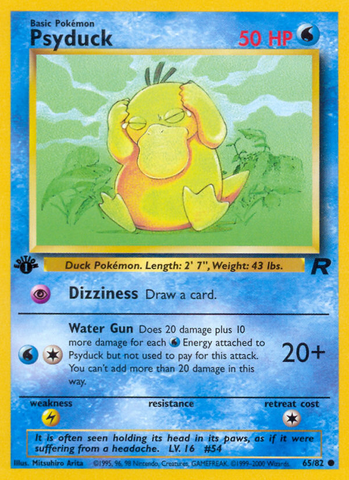 Psyduck (65/82) [Team Rocket 1st Edition] - The Mythic Store | 24h Order Processing