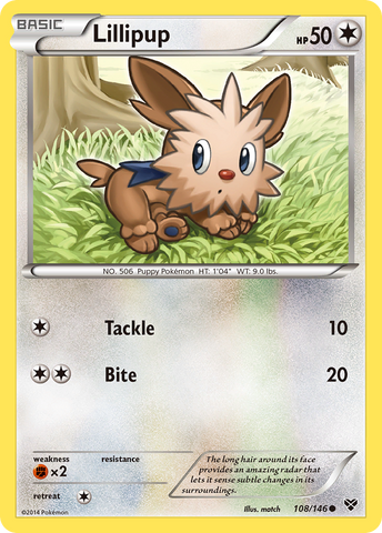 Lillipup (108/146) [XY: Base Set] - The Mythic Store | 24h Order Processing