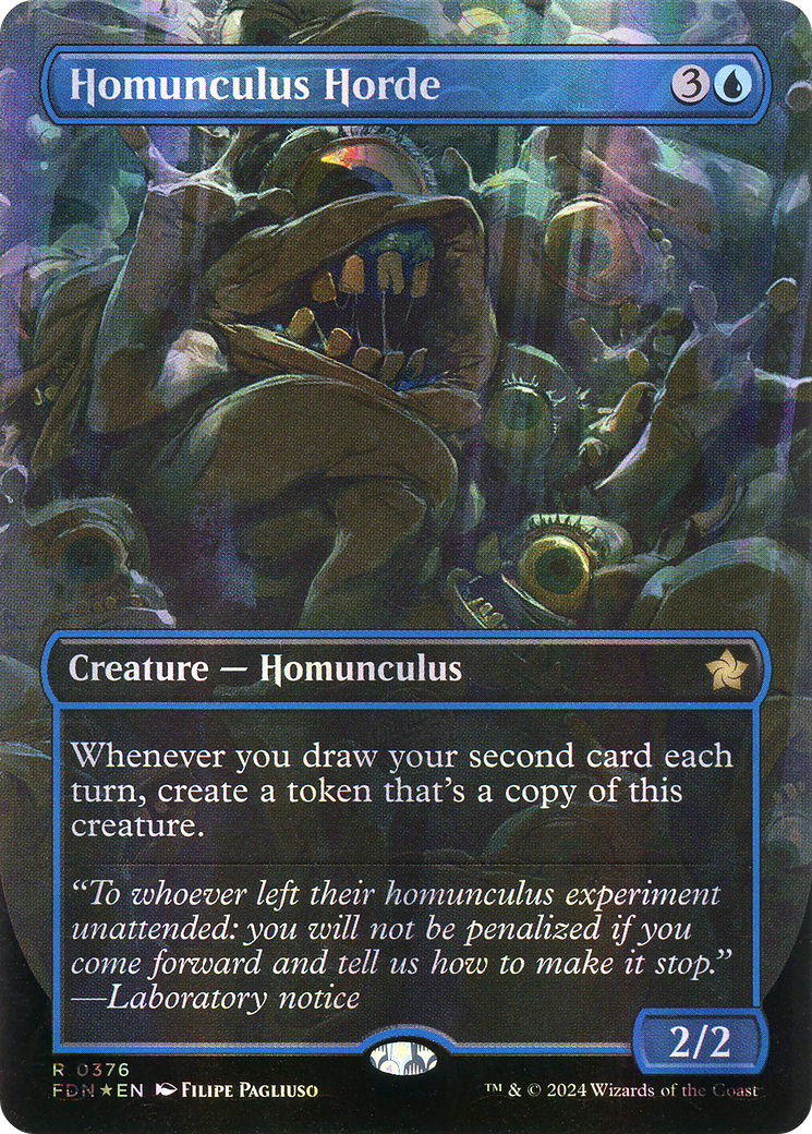 Homunculus Horde (Borderless) (Mana Foil) [Foundations] - The Mythic Store | 24h Order Processing