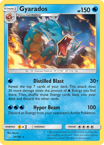 Gyarados (30/181) [Sun & Moon: Team Up] - The Mythic Store | 24h Order Processing