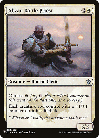 Abzan Battle Priest [The List] - The Mythic Store | 24h Order Processing