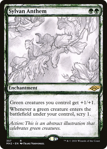 Sylvan Anthem (Sketch) [Modern Horizons 2] - The Mythic Store | 24h Order Processing