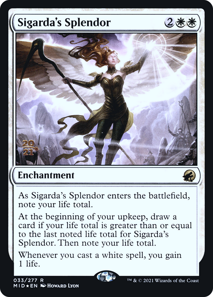 Sigarda's Splendor [Innistrad: Midnight Hunt Prerelease Promos] - The Mythic Store | 24h Order Processing