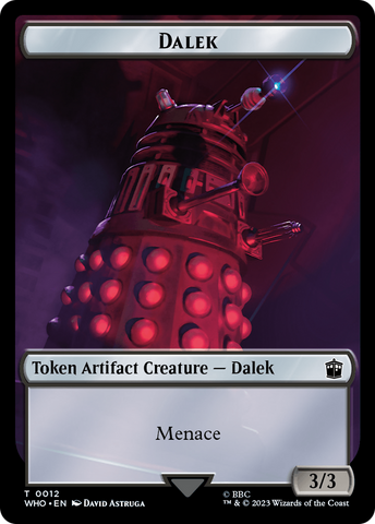 Dalek // Food (0026) Double-Sided Token [Doctor Who Tokens] - The Mythic Store | 24h Order Processing
