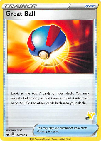 Great Ball (164/202) (Pikachu Stamp #38) [Battle Academy 2022] - The Mythic Store | 24h Order Processing
