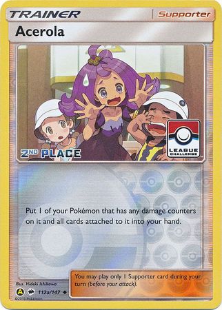 Acerola (112a/147) (League Promo 2nd Place) [Sun & Moon: Burning Shadows] - The Mythic Store | 24h Order Processing