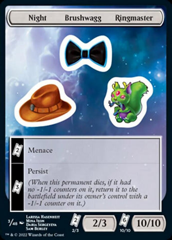 Night Brushwagg Ringmaster [Unfinity Stickers] - The Mythic Store | 24h Order Processing