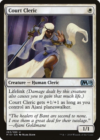 Court Cleric [Core Set 2019] - The Mythic Store | 24h Order Processing